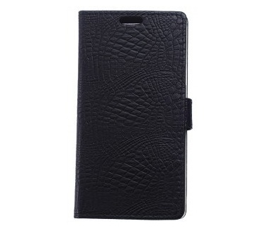 qMust Huawei Y360 Wallet Case - hoesje met stand - Crocodile Black