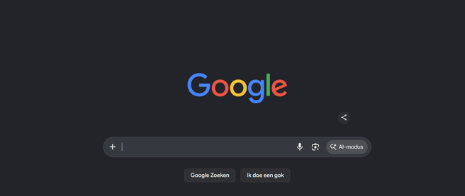 Zoekmachine, search. Bron: Google