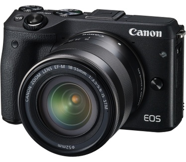 Canon EOS M3 + 18-55mm f/3.5-5.6 + Viewfinder Zwart