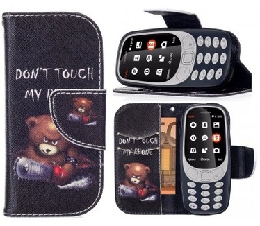 qMust Nokia 3310 (2017) Wallet Case Dont't touch my Phone