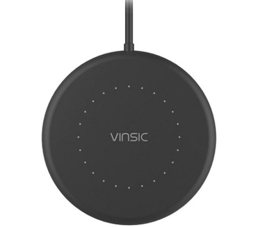 Vinsic Vinsic Mini Extra Slim - Qi Charger/Draadloze Lader 5W - Zwart