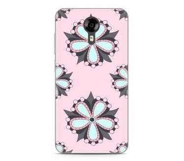 Just in Case Wileyfox Swift Hoesje Mandala Bloemen Zacht Roze