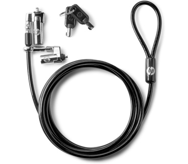 HP dubbelzijdig kabelslot met sleutel, 10 mm