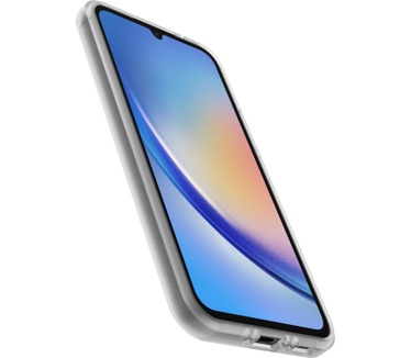 Otterbox OtterBox Drop Protection-bundel voor Galaxy A34 5G; React doorzichtige behuizing getest volgens militaire standaard en prestatie glazen schermbeschermer 2x antikrastechnologie