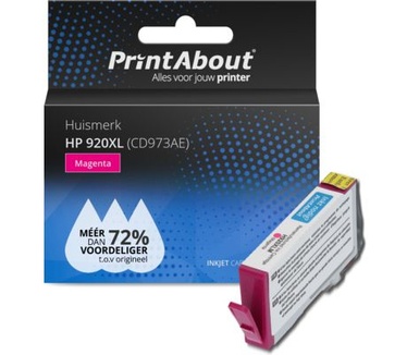 PrintAbout Huismerk HP 920XL (CD973AE) Inktcartridge Magenta Hoge capaciteit