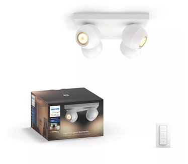 Philips Hue Buckram Spotlamp Wit (4-spot)