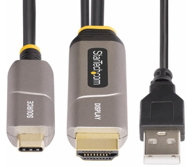 Startech.com 15,2m USB-C naar HDMI 2.0 Actieve Optische Kabel (AOC), OM3 Multi-mode, 4K 60Hz, CL3 Rated, HDR10, HDCP1.4/2.2, Unidirectionele USB Type-C naar HDMI Adapterkabel