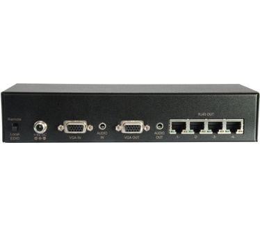 LevelOne 4-Port VGA Audio over Cat.5 Transmitter, 300m