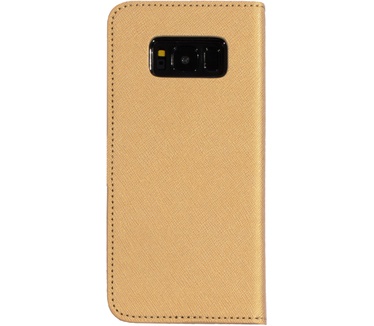 Mobiparts Saffiano Wallet Case Samsung Galaxy S8 Gold