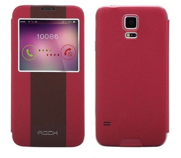 Rock Smart Leather Cover Shuttle Samsung Galaxy S5 Rood