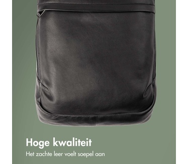 Accezz Leather Laptop rugtas