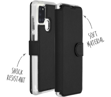 Accezz Xtreme Wallet Bookcase Samsung Galaxy A21s - Zwart (Galaxy A21s) Zwart
