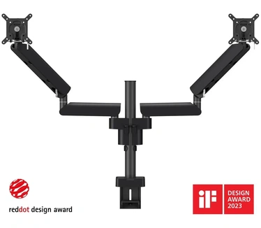 Vogel's MOMO 4237B Monitorarm Motion Plus Aan en door het bureau 10-34 inch voor 2 schermen