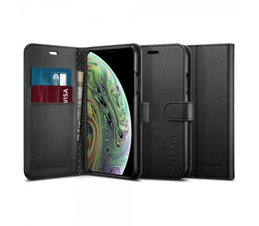 Spigen 063CS24921 (iPhone X, iPhone Xs) Zwart