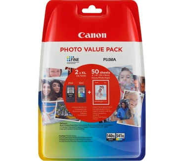 Canon Pixma PG-540XL (Zwart/Cyaan/Geel) 21ml