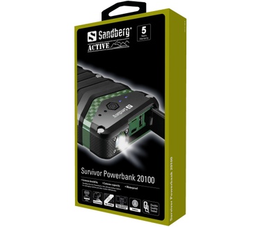 Sandberg Survivor Powerbank 20100