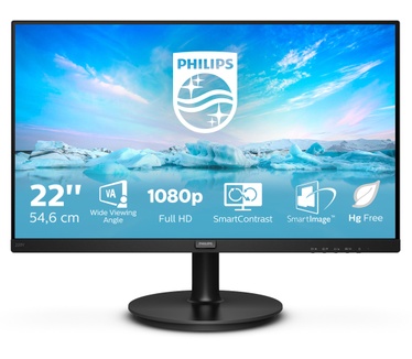 Philips V-line 220V8/00 Zwart