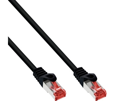 InLine RJ45/RJ45 Cat6 40m Rood, Zwart