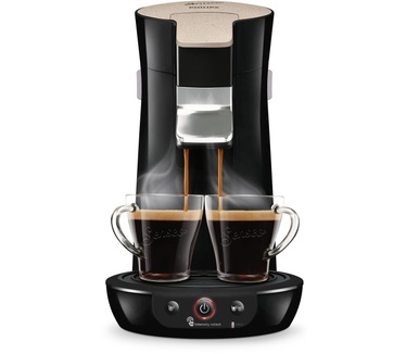 Philips Gerecycled plastic, verminderde CO2, koffiepadmachine