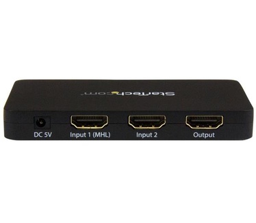 Startech.com 2-poorts HDMI automatische videoswitch met aluminium behuizing en MHL ondersteuning   4K 30 Hz