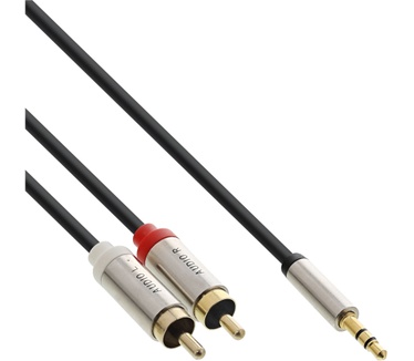 InLine 0.5m 3.5mm - 3.5mm Zwart