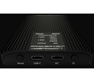 LC-Power LC-M2-C-NVMe-2X2-RAID Zwart