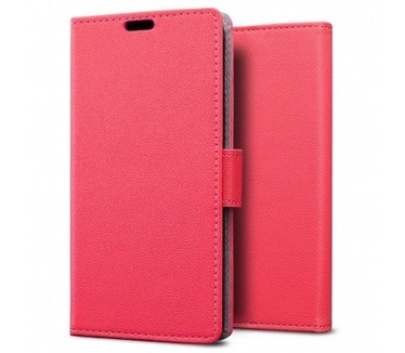 qMust Wiko Pulp 4G Wallet Case - TPU frame - Red
