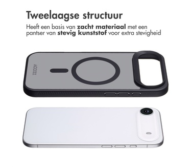 Accezz Rugged Frosted Backcover met MagSafe