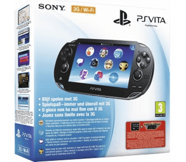 Sony PlayStation Vita 3G + Motorstorm RC (voucher) + 4GB Zwart