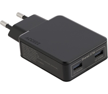 Accezz Ultra Slim GaN Charger 65W - 2x USB-C