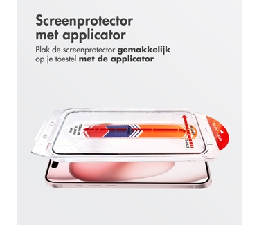 Accezz glas screenprotector met anti-dust applicator