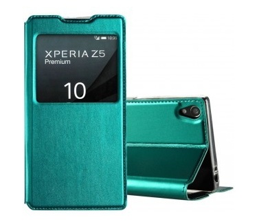 KLD Window Leather Case Sony Xperia Z5 Premium - Sun Series - Green
