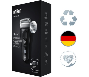 Braun Braun Series 8 8410s Elektrisch Scheerapparaat, Wet & Dry, Met Oplaadstandaard