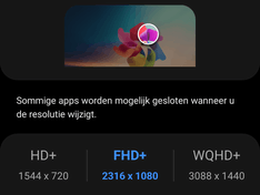 Samsung schermresolutie