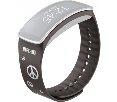 Samsung polsband Gear Fit Moschino grijs/zilver