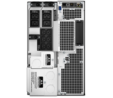 APC Smart-UPS On-Line 10KVA noodstroomvoeding 6x C13, 4x C19, hardwire 1 fase uitgang, Embedded NMC