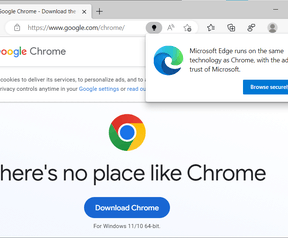 Chrome Edge banner