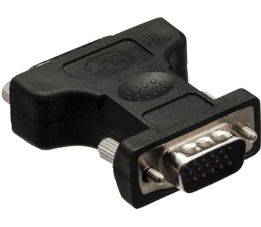 ValueLine Adaptador DVI, VGA macho - DVI-I 24 + 5-pines hembra negro