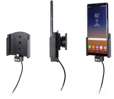 Brodit Actieve Houder Autolader en USB - Samsung Galaxy Note 8