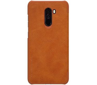 Nillkin Qin PU Leather Book Case voor Xiaomi Pocophone F1 - Bruin  Bruin