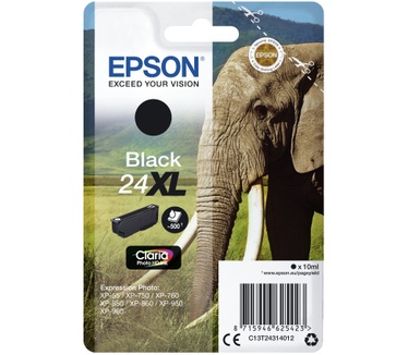 Epson Singlepack Black 24XL Claria Photo HD Ink