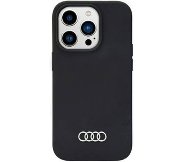 Audi Silicone Back Case - Apple iPhone 14 Pro (6.1") - Zwart Zwart