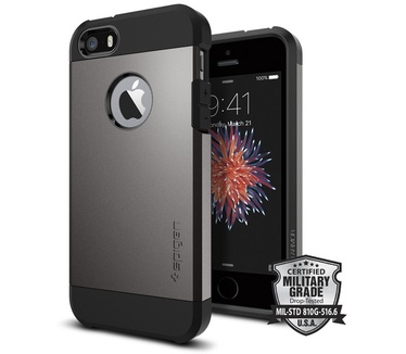 Spigen Tough Armor Apple iPhone SE Case - 041CS20188 - Gunmetal