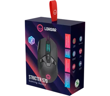 Lorgar Mouse Stricter 579 RGB 9 buttons Wired Black (LRG-GMS579)
