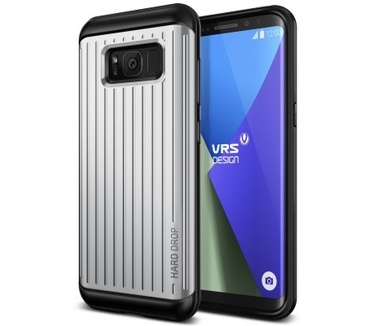 VRS Design Hard Drop Samsung Galaxy S8 Hoesje Waved Zilver
