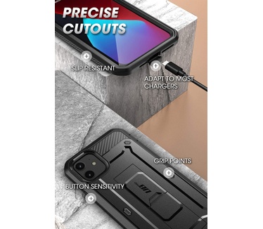 i-Blason Unicorn Beetle Pro Rugged (iPhone 12, iPhone 12 Pro) Zwart