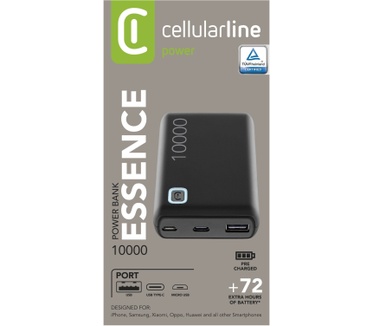 Cellular Line Essence 10000 Zwart