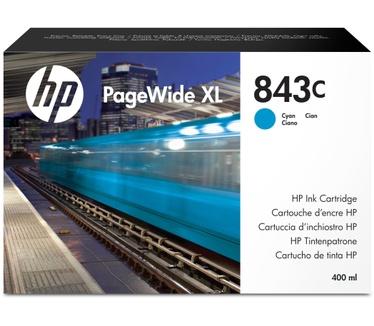 HP 843C PageWide XL cyaan inktcartridge, 400 ml