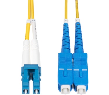Startech.com 15m LC naar SC (UPC) OS2 Single Mode Duplex Glasvezel Kabel, 9/125µm, Laser Optimized, 100G, Flexibel Buigen, Low Insertion Loss, LSZH Fiber Patchkabel