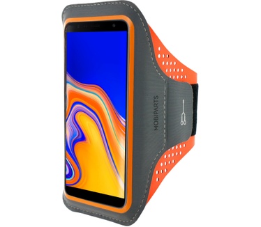 Mobiparts Comfort Fit Sport Armband Samsung Galaxy J4 Plus (2018) Neon Orange